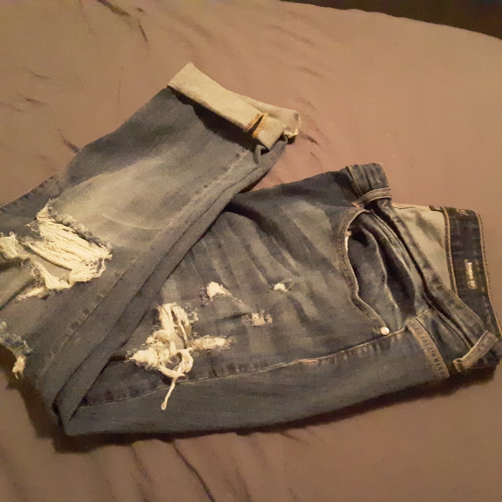 Plus size boyfriend jeans